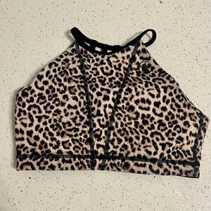 Savage barbell cheetah sports bra